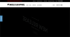 Desktop Screenshot of muscleclubapparel.com